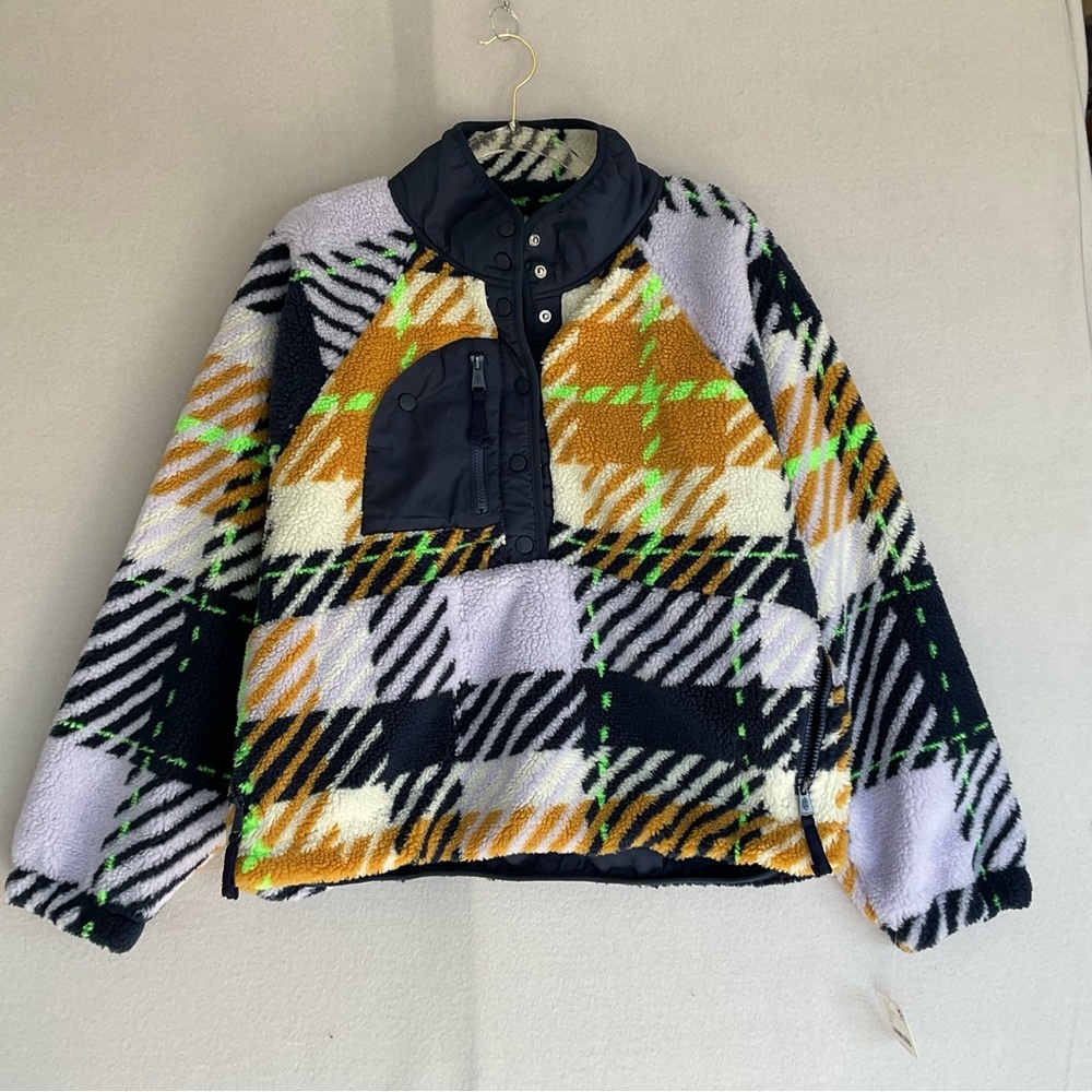 NWT FP Movement Rocky Ridge Pullover, Hit The Slopes Fleece Jacket, size XL